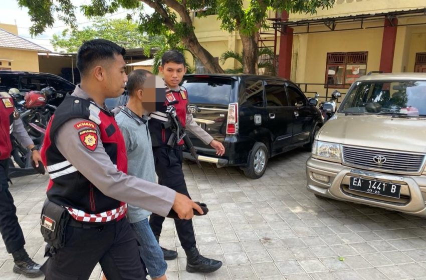  Polres Sumbawa Amankan Pria Diduga ODGJ Mengamuk Gunakan Sajam